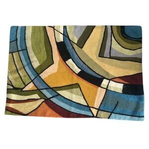 Kashmir Kandinsky Star Contemporary Hand Woven Wool 2x3 Rug
